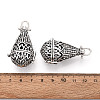 Rack Plating Brass Cage Pendants KK-S751-067AS-4