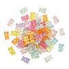 160Pcs 8 Colors Transparent Resin Beads RESI-CJ0002-42-3