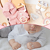 30Pcs Plastic Imitation Pearl Link Alloy Virgin Cross Charm Rosary Bracelets BJEW-WA0001-06-6