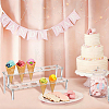 2-Tier Acrylic Ice Cream Display Riser Stands ODIS-WH0030-357A-5