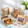 Square Paper Storage Gift Boxes with Clear Visible Window CON-WH0095-65A-5