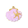 304 Stainless Steel Enamel Pendants STAS-OY013-64G-3