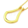 Alloy Teardrop Pendant Necklaces for Women NJEW-G132-01G-1