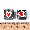 Handmade Spray Painted Lampwork Beads LAMP-N035-02A-4