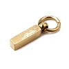 304 Stainless Steel Charms SA-CBABF3F-01G-I-2