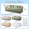 Rectangle Acrylic Wall Mounted Holders for Bathroom AJEW-FZC0003-02D-3