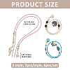 6Pcs 3 Style Glass Seed Bead Bookmark AJEW-FG00018-2
