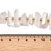 Electroplated Natural Quartz Crystal Beads Strands G-F800-F11-4
