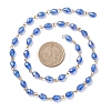 Oval Glass Beaded Link Chains AJEW-JB01471-3