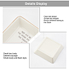 Porcelain Square Ring Holder DJEW-WH0013-012-5