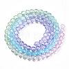 Transparent Glass Beads Strands GLAA-E036-07T-3