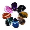 Dyed Natural Brazilian Agate Big Pendants G-T104-16M-1