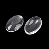 Transparent Oval Glass Cabochons X-GGLA-R022-30x20-1