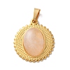 Natural Rose Quartz Pendants STAS-C120-13G-08-1