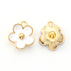 Light Gold Plated Alloy Enamel Pendants LS-ENAM-R136-16A-2