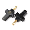 Natural Obsidian Pendants G-B180-01G-11-2