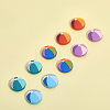 10Pcs 5 Colors Food Grade Eco-Friendly Silicone Beads SIL-CA0002-28-3