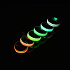 Glow in the Dark Luminous Brass Plain Band Finger Ring for Women RJEW-T022-002-4