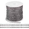 Brass Coated Iron Flat Cable Chains CH-TAC0007-02B-1