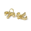 Real 18K Gold Plated Brass Micro Pave Clear Cubic Zirconia Charms KK-E068-VB411-1-3