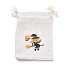 Halloween Cotton Cloth Storage Pouches ABAG-M004-01D-1