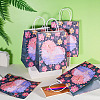 6Pcs Flower Printed Paper Gift Bags ABAG-TADJ0001-08C-6