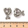 Alloy Rhinestone European Beads FIND-Q115-12P-3