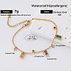 304 Stainless Steel Colorful Rhinestone Charm Bracelets EA0666-4-1