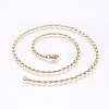304 Stainless Steel Sheet Chain Necklaces MAK-L015-04A-2