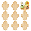 8Pcs Bamboo Saucer for Succulent Planter Pots AJEW-GO0005-41-1