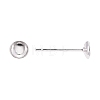 925 Sterling Silver Ear Stud Findings STER-K167-043B-S-3