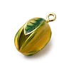 304 Stainless Steel Enamel Pendants STAS-I355-13G-03-2
