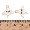 Alloy Enamel Pendants AL-CBAE435-17G-01-3