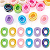 20Pcs UV Plating Opaque Acrylic European Beads OACR-TADJ0001-16O-1