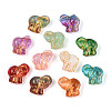Baking Paint Transparent Glass Beads DGLA-N018-10-1