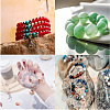 GOMAKERER 2 Strands Natural Chrysocolla and Lapis Lazuli Beads Strands G-GO0001-38A-7