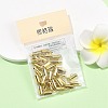 SHEGRACE Brass Slide On End Clasp Tubes XGRQ1R438-356G-6