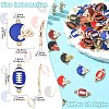 60Pcs 12 Styles Zinc Alloy Enamel Sport Connector Charms FIND-CJ0003-78-2