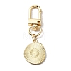 Smiling Face Enamel Pendant Decorations LS-KEYC-WH0036-08LG-01-2