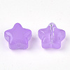 Transparent Spray Painted Glass Beads X1-GLAA-N035-01-A04-2