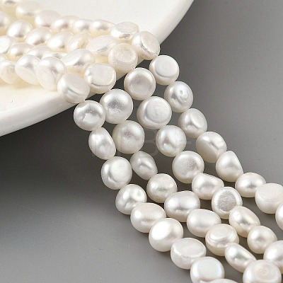 Natural Cultured Freshwater Pearl Beads Strands PEAR-A006-07F-1