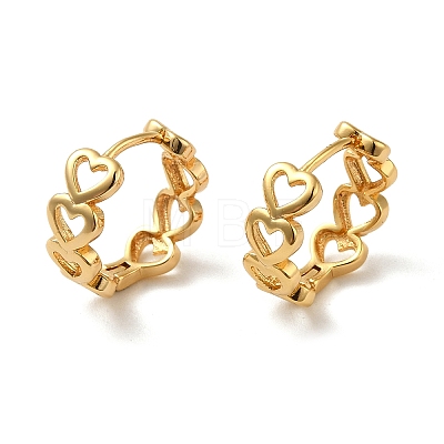 Brass Hoop Earrings EJEW-O003-03B-G-1