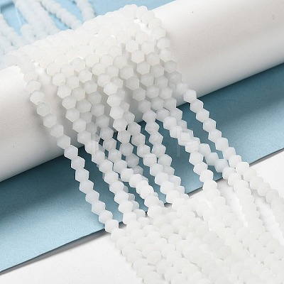 Imitation Jade Frosted Glass Bead Strands X1-GLAA-F029-JM4mm-B06-1