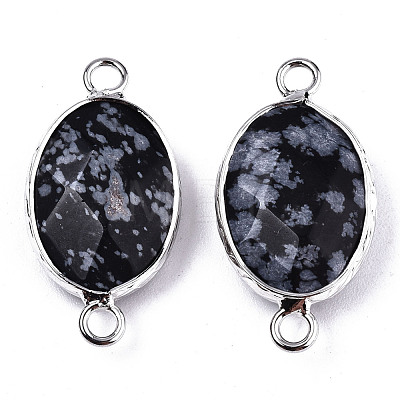 Natural Snowflake Obsidian Links/Connectors G-T131-102-04-1