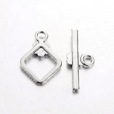 Tibetan Style Alloy Toggle Clasps X-TIBEB-A101564-AS-FF-1