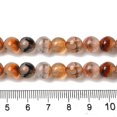 Dyed & Heated Natural Dragon Veins Agate Beads Strands G-P539-A01-08-1