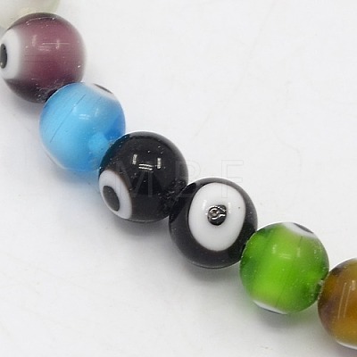 Handmade Italianate Lampwork Beads Strands D217-12mm-1