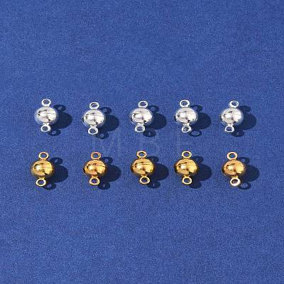 12 Sets 2 Colors Brass Magnetic Clasps KK-FS0001-55A-1