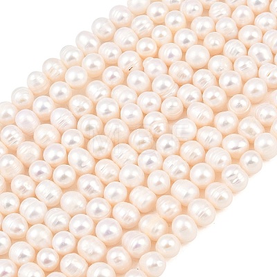 Natural Cultured Freshwater Pearl Beads Strands PEAR-D003-01C-03-1