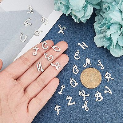 Unicraftale 26Pcs 26 Style 201 Stainless Steel Charms STAS-UN0022-92P-1